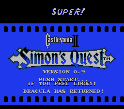 Super Castlevania II - Simon